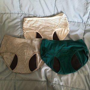 NEW INNERSY Womens High Waisted Period Underwear Leakproof Cotton Panties XS